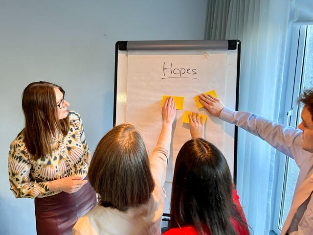 Team Development Eimear Carney facilitating a team development activity